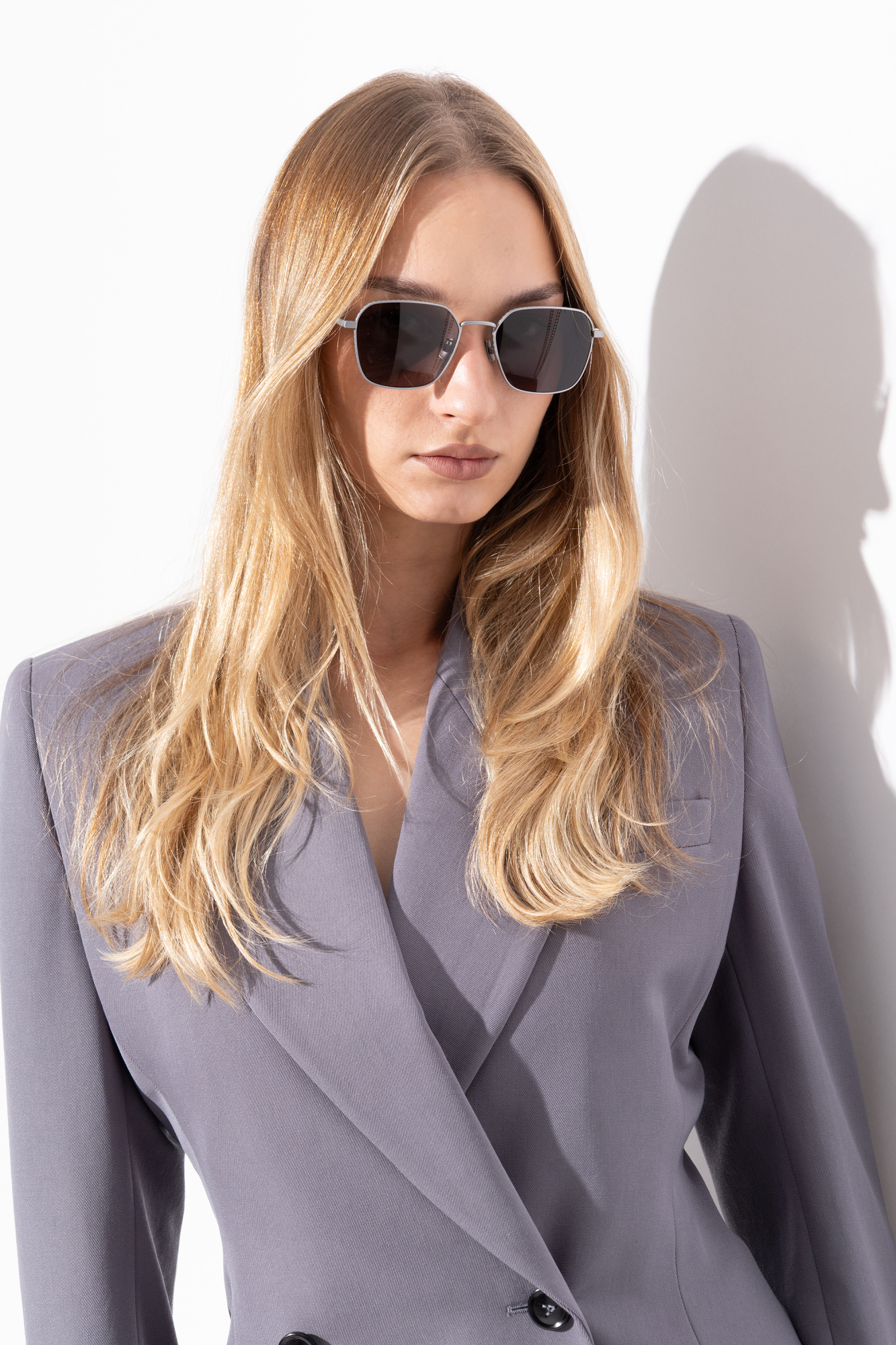 サングラス BOTTEGA VENETA Woman Sunglasses Silver 756328V4450 8107 BOTTEGA VENETA: Glaze metal sunglasses - Silver | Bottega